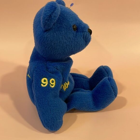 Salvino's Bammers Wayne Gretzky Bear 1999 with Tags Excellent Condition Yellow - Picture 5 of 11